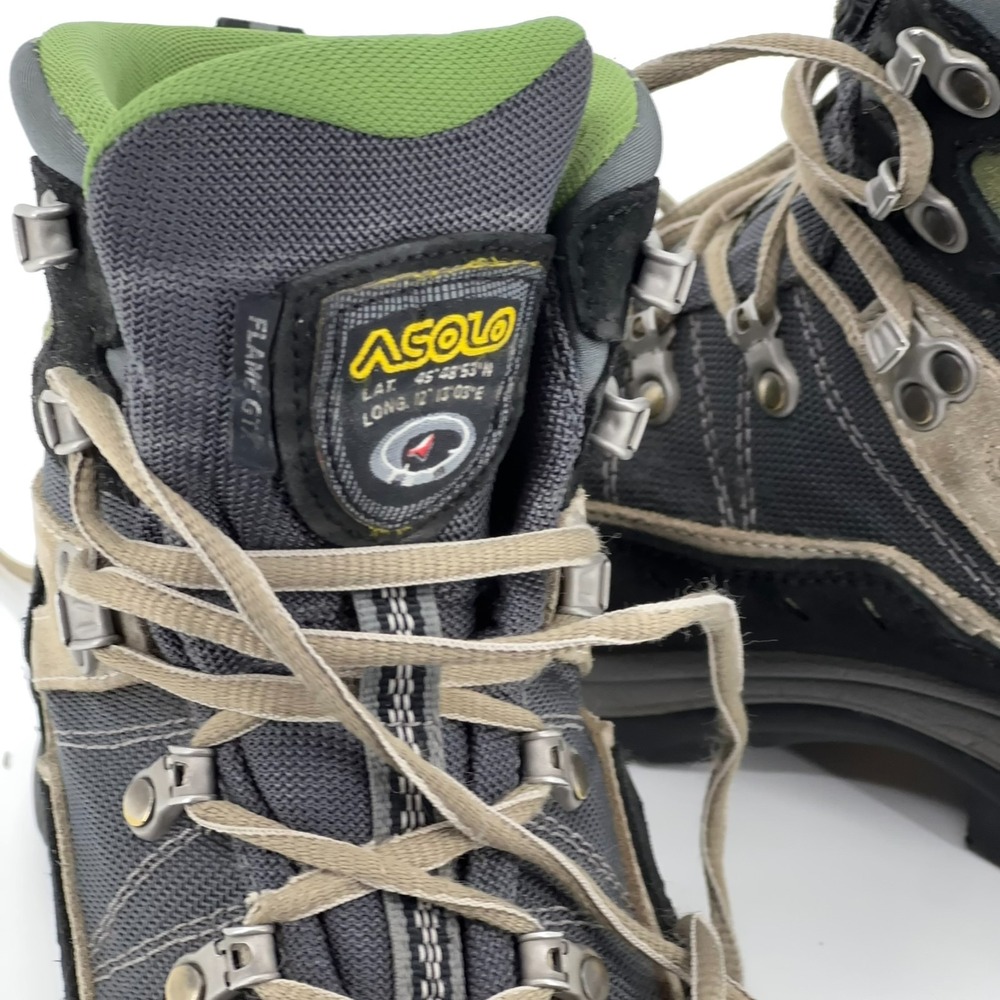 ASOLO Flame GTX Boots Mens Size 10 Goretex Waterproof Hiking Backpacking Trail - Picture 12 of 15